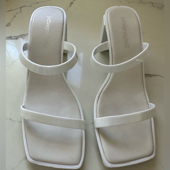Jeffrey Campbell Shoes - Jeffrey Campbell Jamm-3 jelly slide block heel sandals, size 8